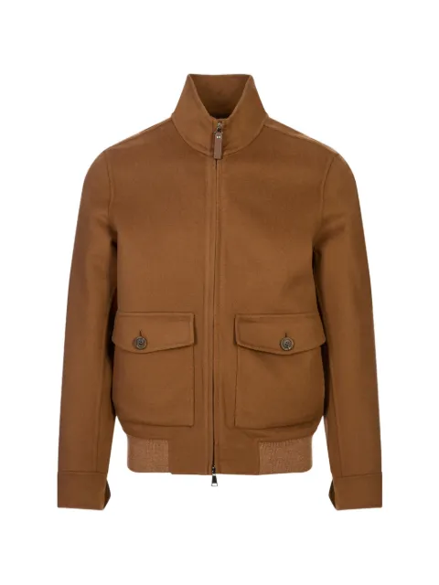 Canali zip-up high-neck jacket