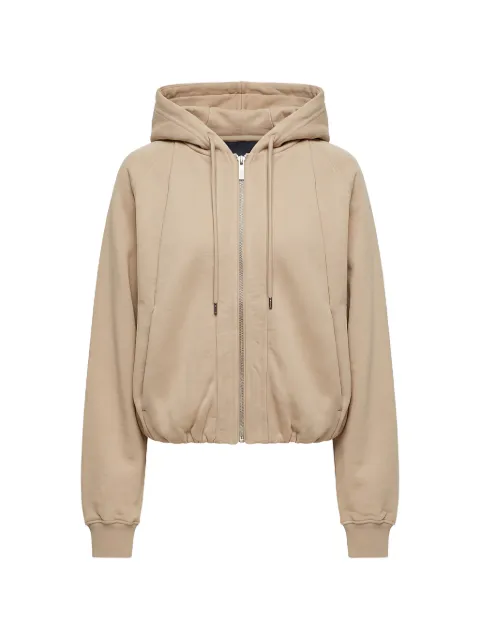 Sportmax zip-up drawstring hoodie