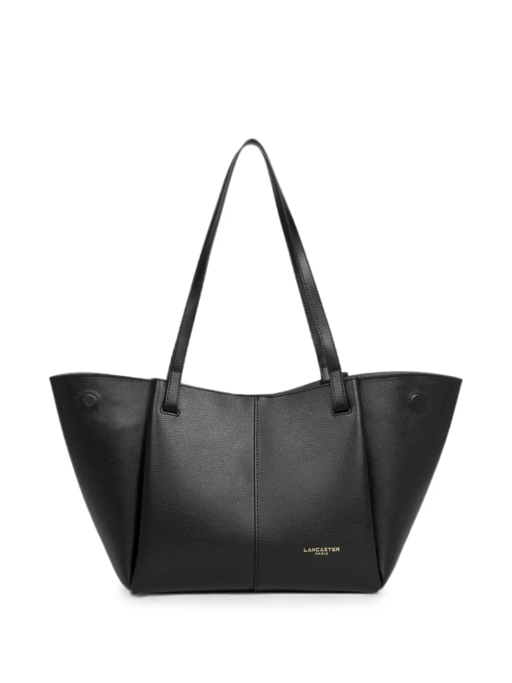 Lancaster Grote shopper met logoprint en bewerkte textuur Zwart