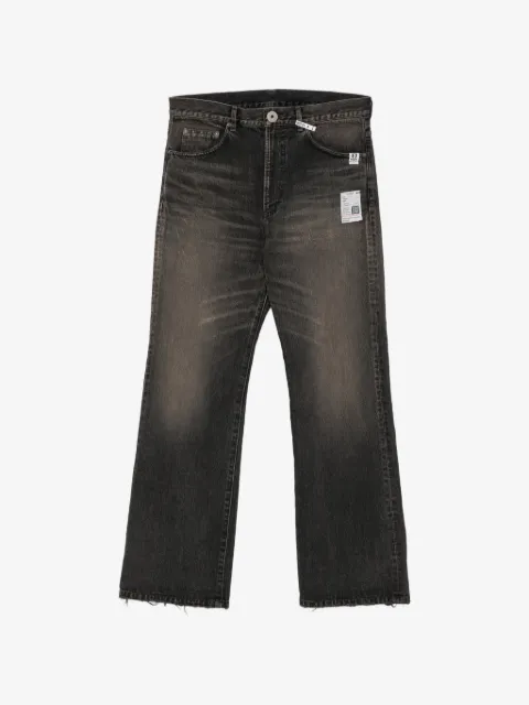 Maison MIHARA YASUHIRO patch-detail whiskered jeans