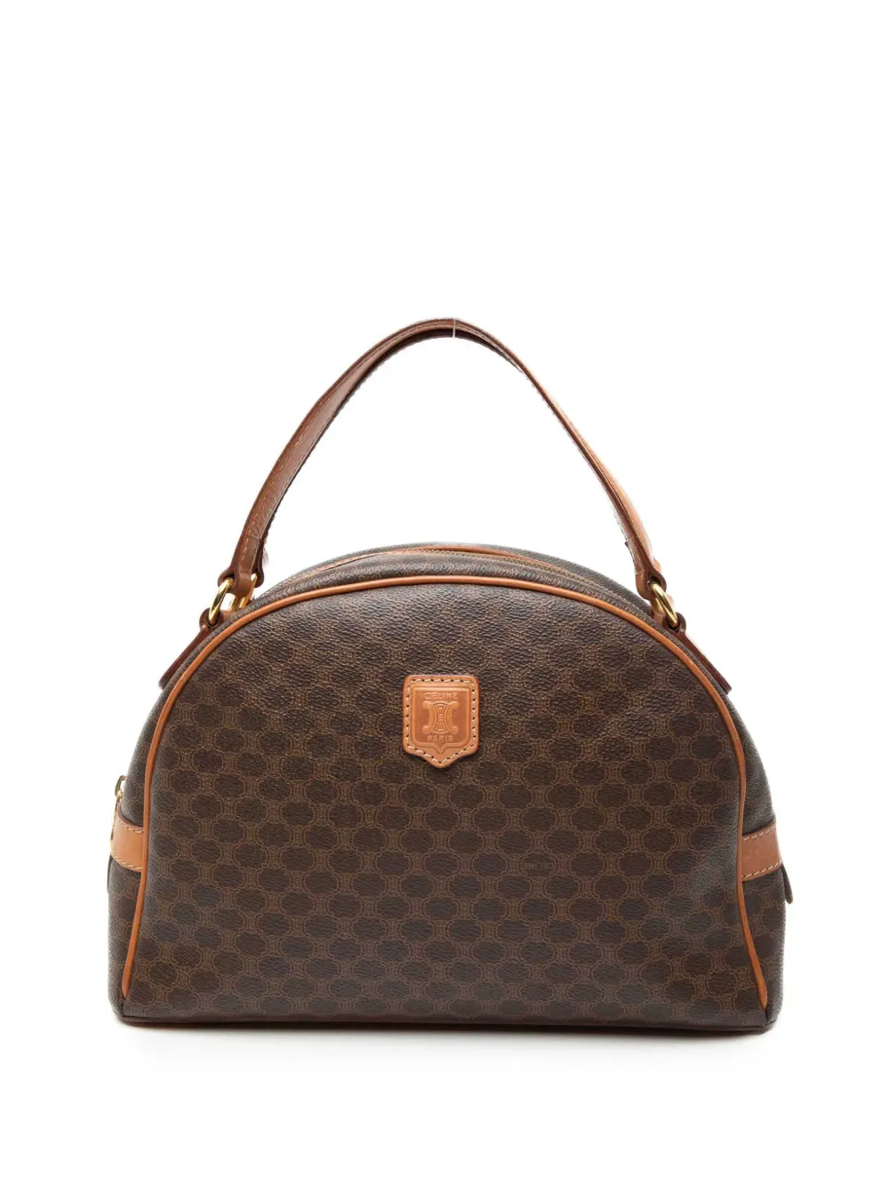 Celine Pre-Owned 1993 Macadam Coated Canvas Dome handbag - Brown