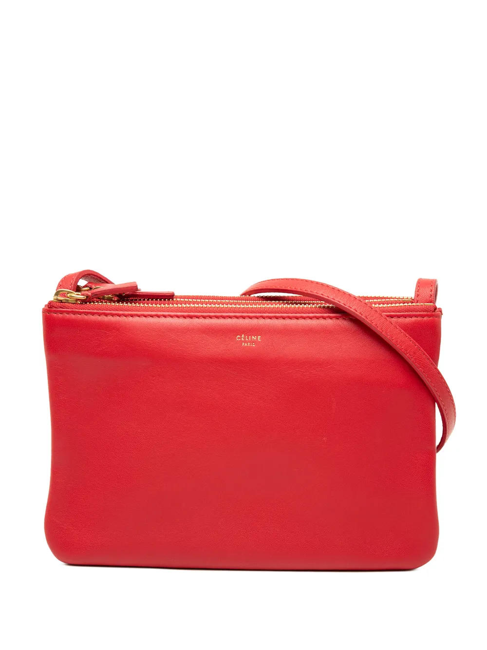 Celine Pre-Owned 2013 Small Lambskin Trio crossbody bag - Red