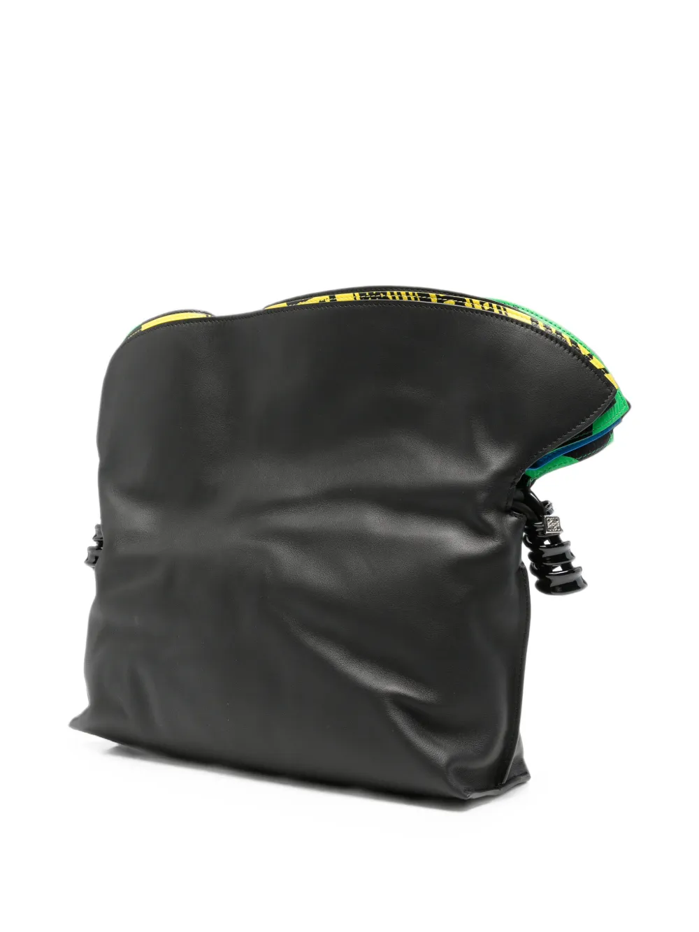 LOEWE Medium Millefeuille Flamenco clutch van nappa kalfsleer Zwart