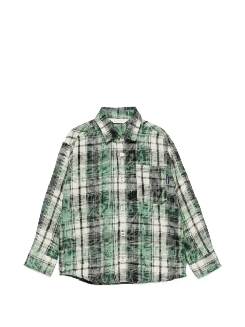 Palm Angels Kids plaid shirt
