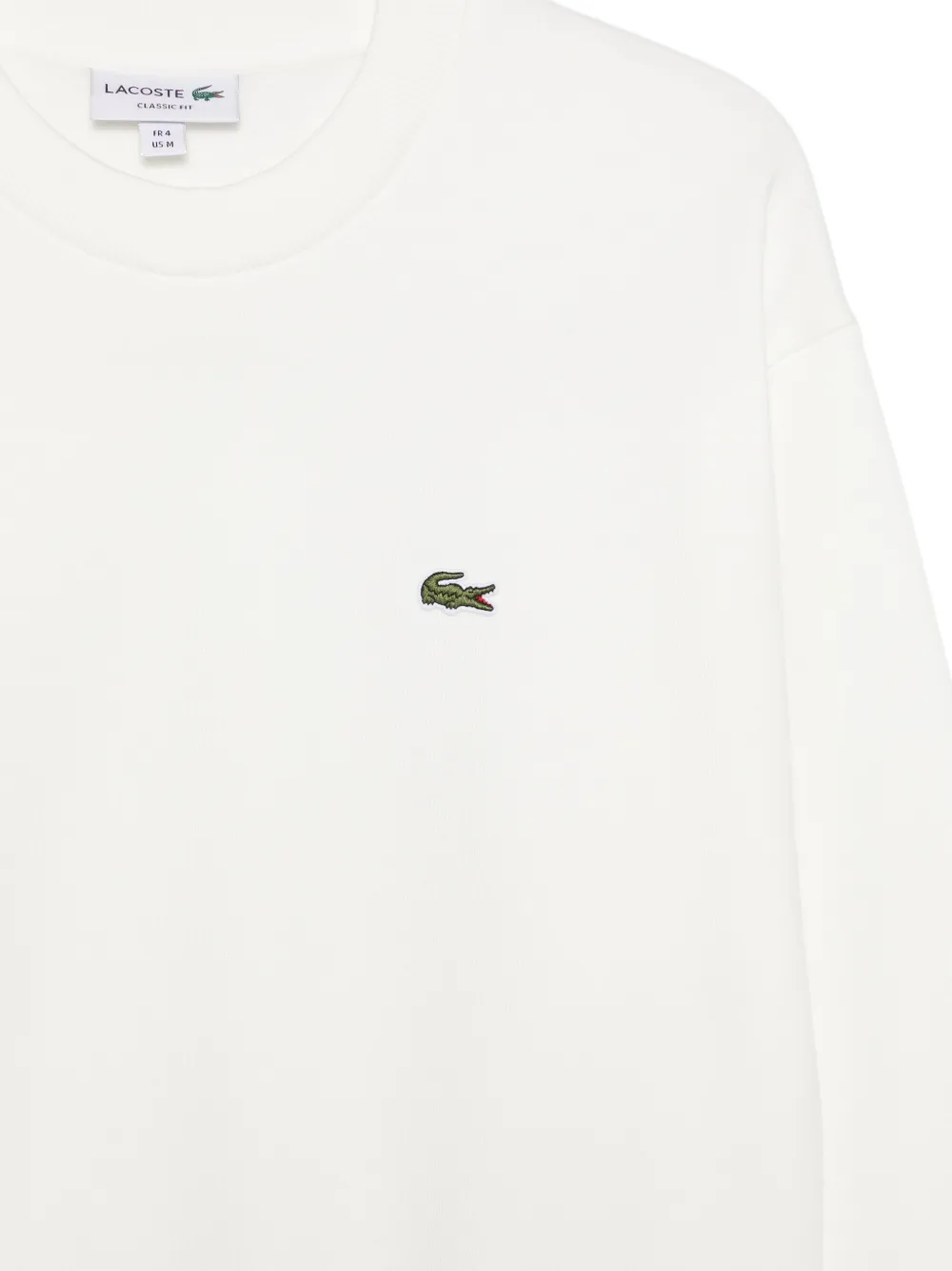 Lacoste Sweater met logopatch Wit