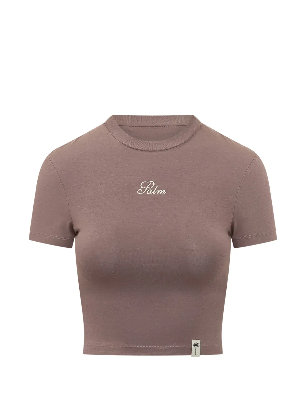 Palm Angels Palm-sway fitted T-shirt - Marrone