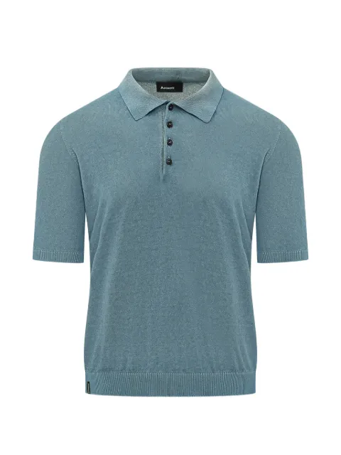 AROVESCIO short-sleeve knit polo shirt