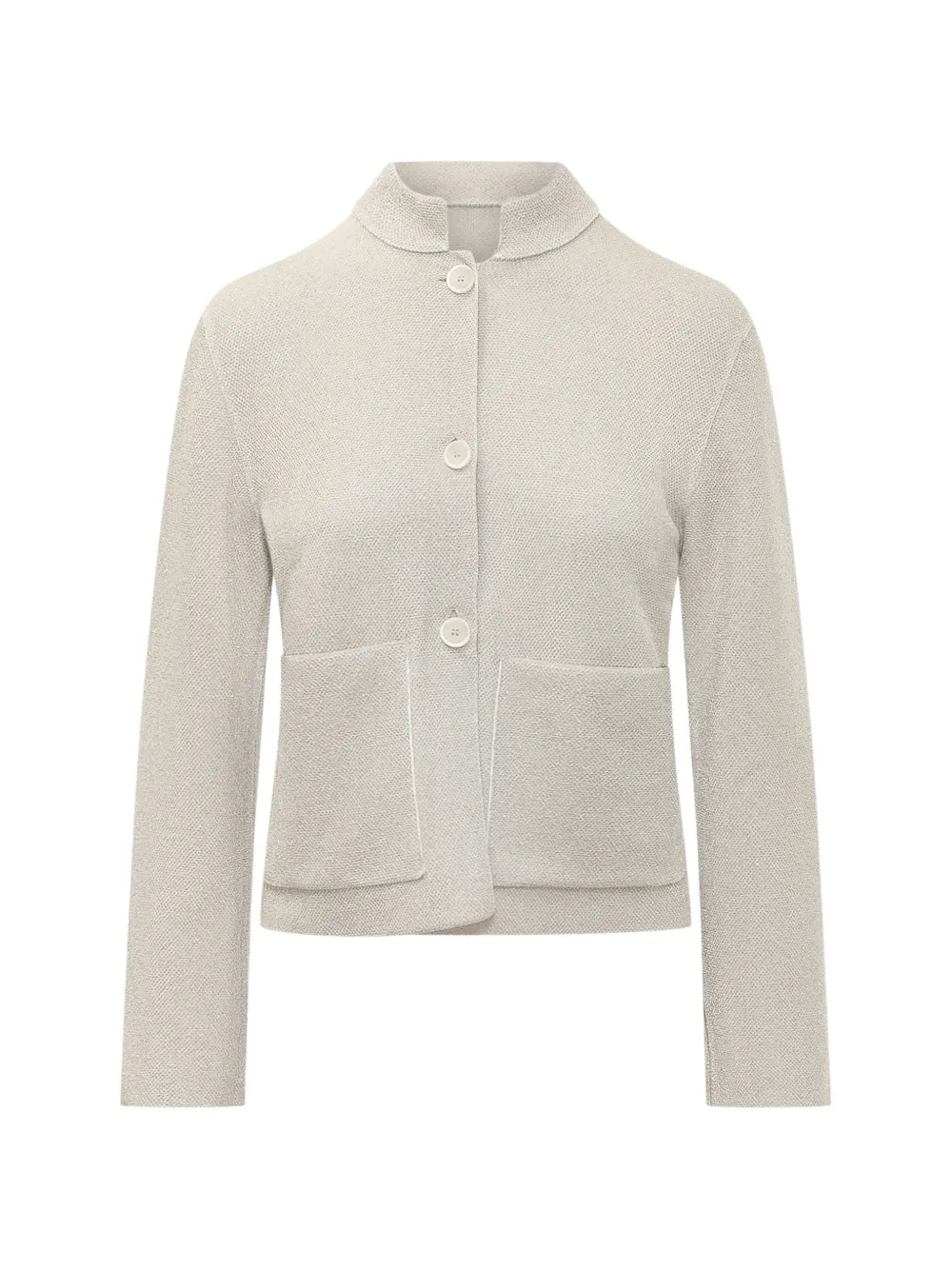 Gran Sasso Geknöpfter Cardigan mit aufgesetzten Taschen - Weiß