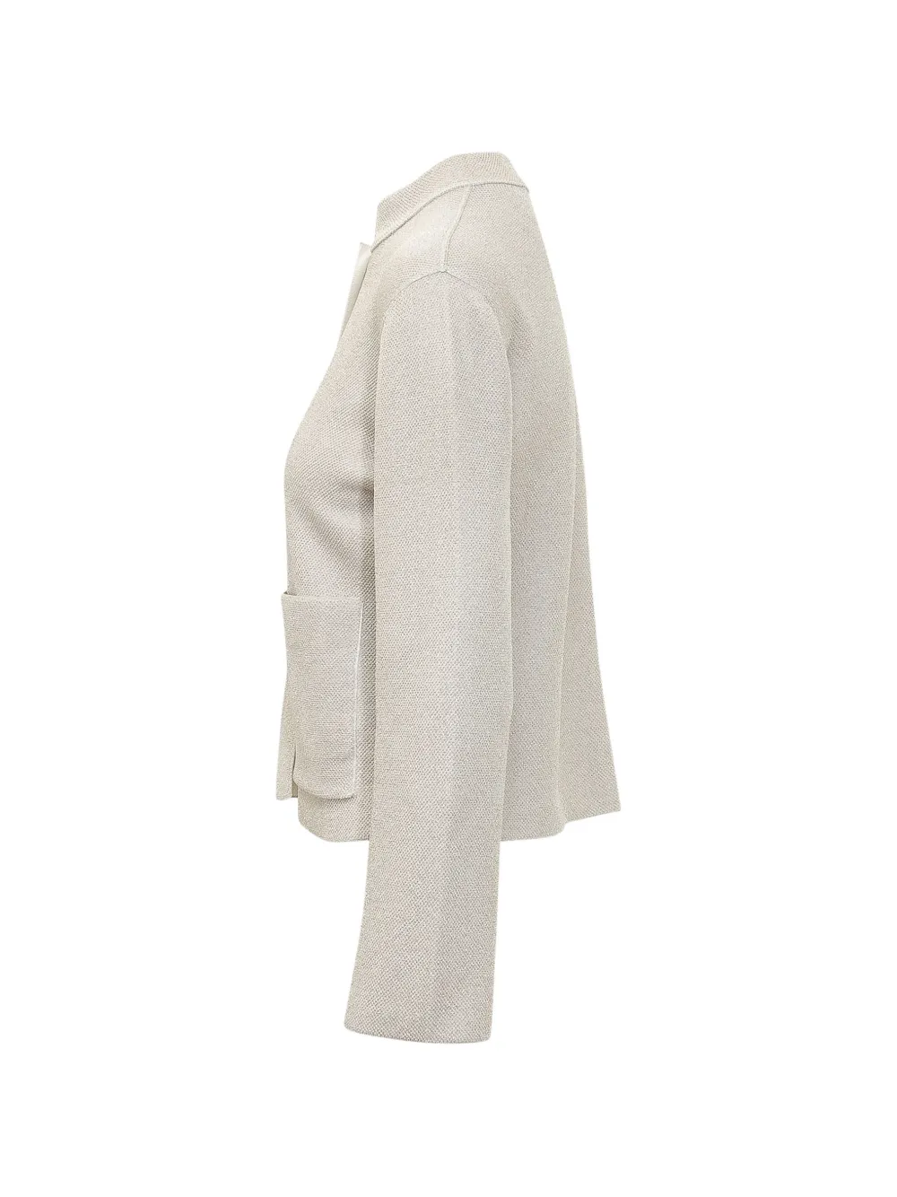 Gran Sasso Vest met opgestikte zak met knopen Wit