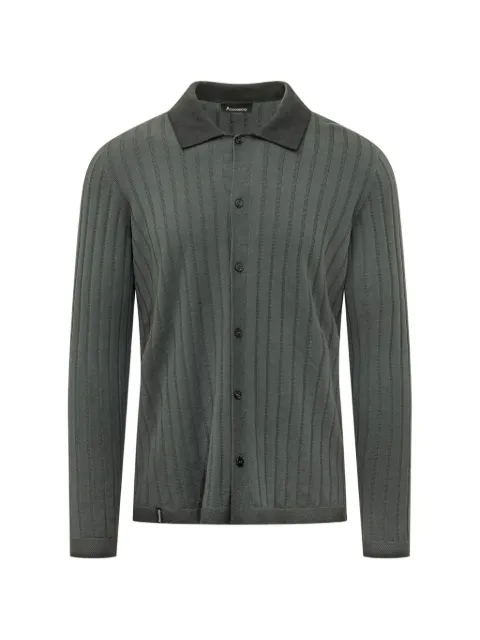 AROVESCIO ribbed-knit long-sleeve shirt