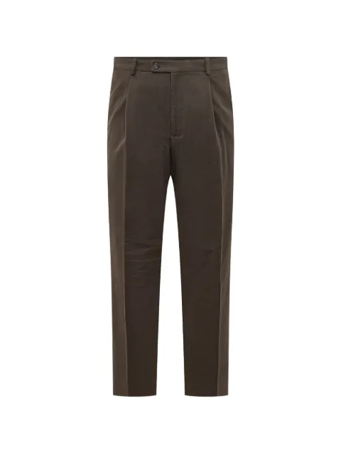Hosio patch-pocket pleated trousers
