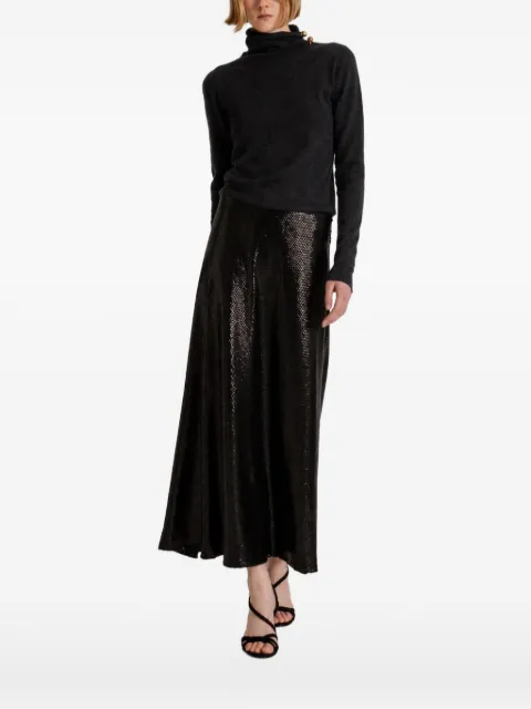 Alberta Ferretti button-detail roll-neck sweater