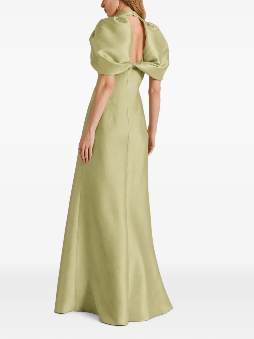 Alberta Ferretti Uitgesneden maxi-jurk Groen