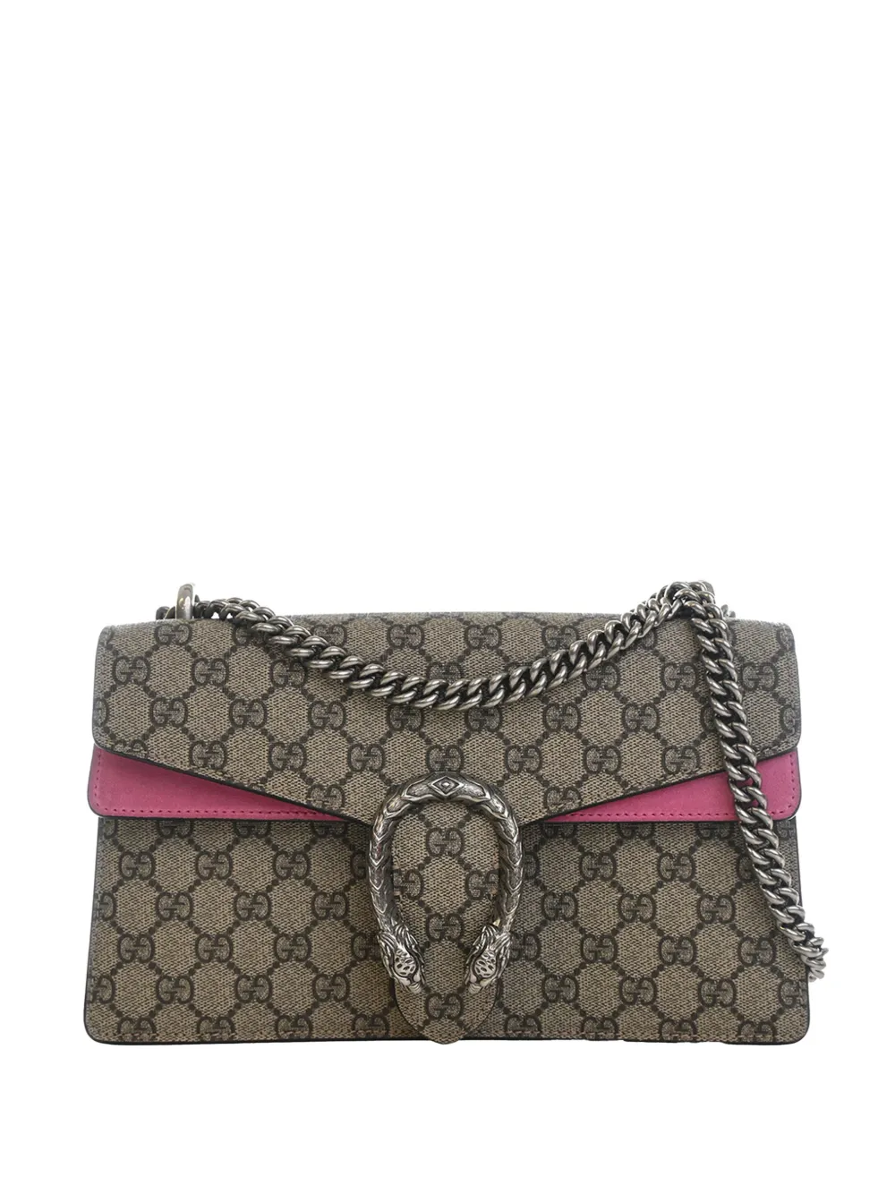 Gucci Pre-Owned 2016-2026 Medium GG Supreme Dionysus shoulder bag - Nude