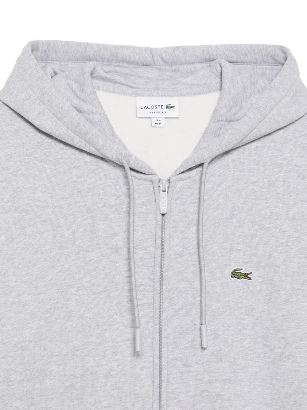 Lacoste Hoodie met logopatch Grijs