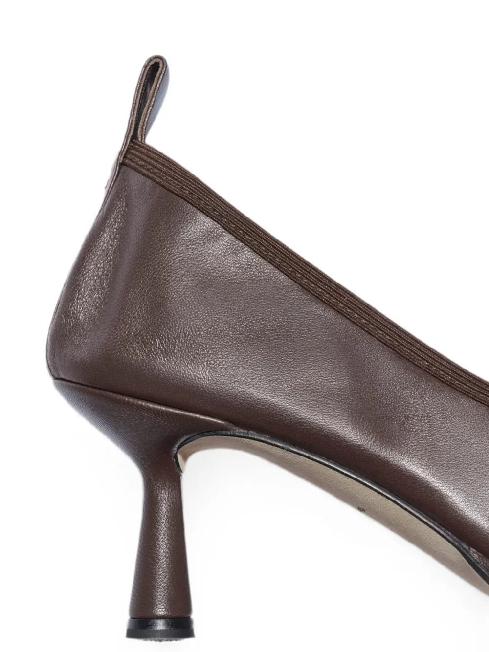 Aeyde Giulia leather heeled pumps Bruin