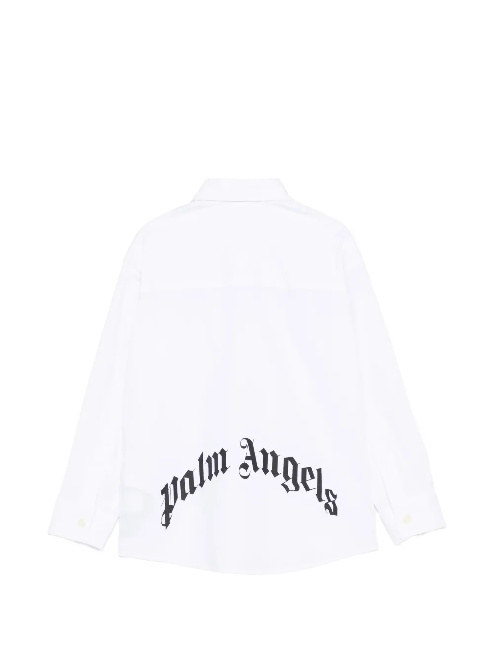 Palm Angels Kids Shirt met logopatch Beige