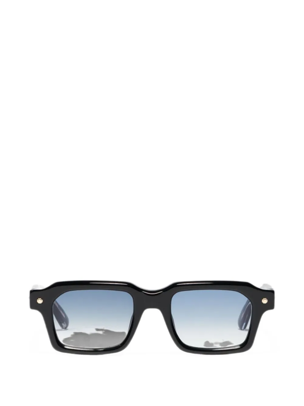 John Dalia P19 rectangle-frame sunglasses Zwart