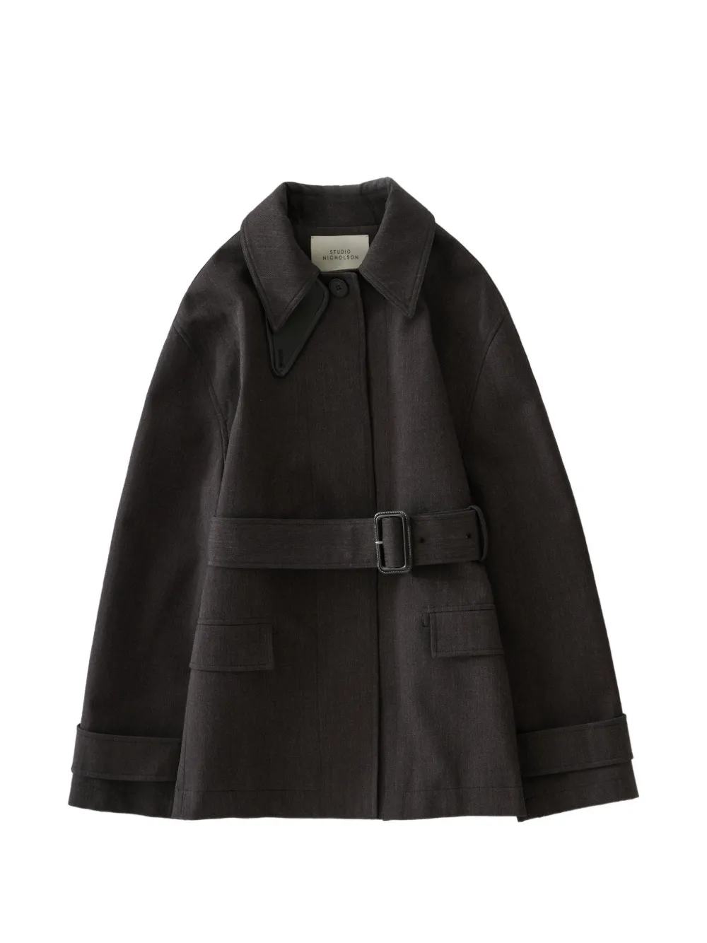 Studio Nicholson Lurie Belted Jacket In 브라운