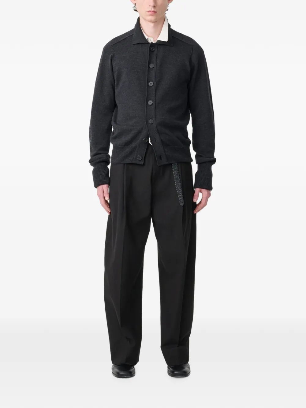 Studio Nicholson Lanark vest van merinowol Grijs
