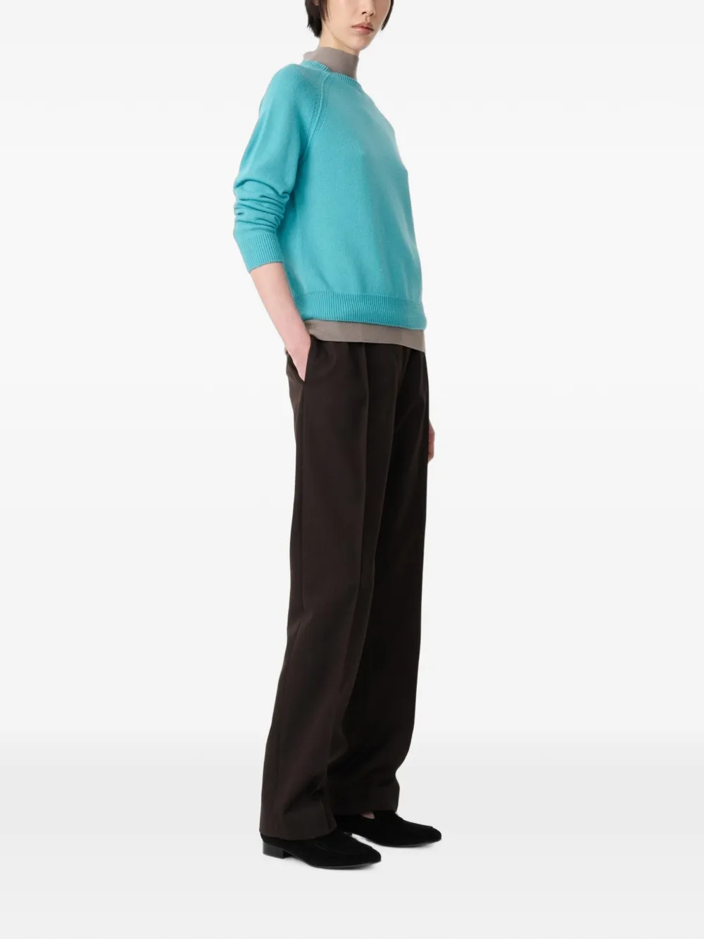 Studio Nicholson Loenne Seamless Sweater in Blue, view 3