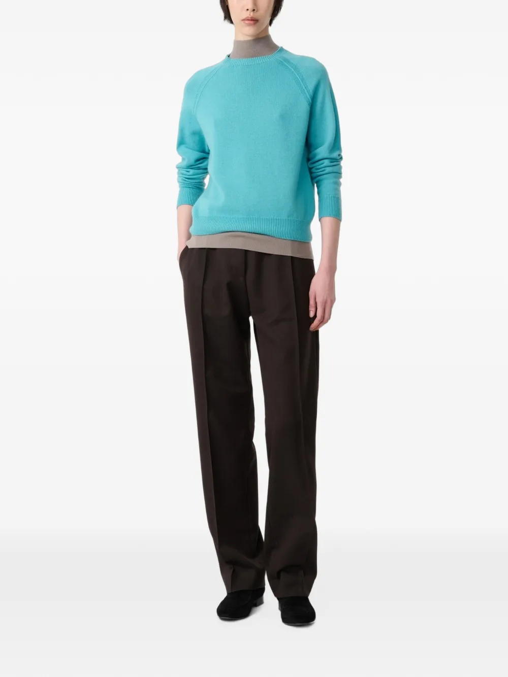 Studio Nicholson Loenne Seamless Sweater in Blue, view 2
