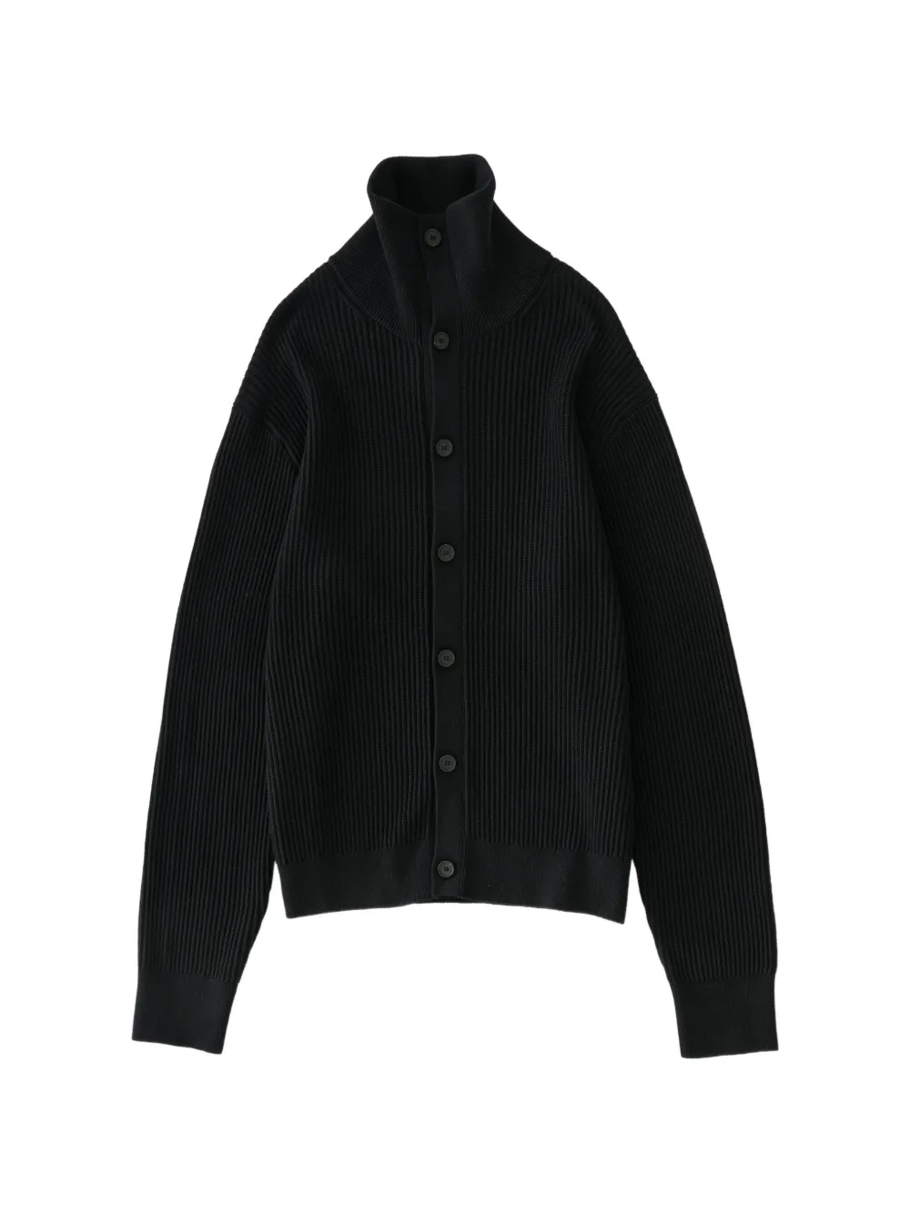 Studio Nicholson Oran ribbed cardigan - Black