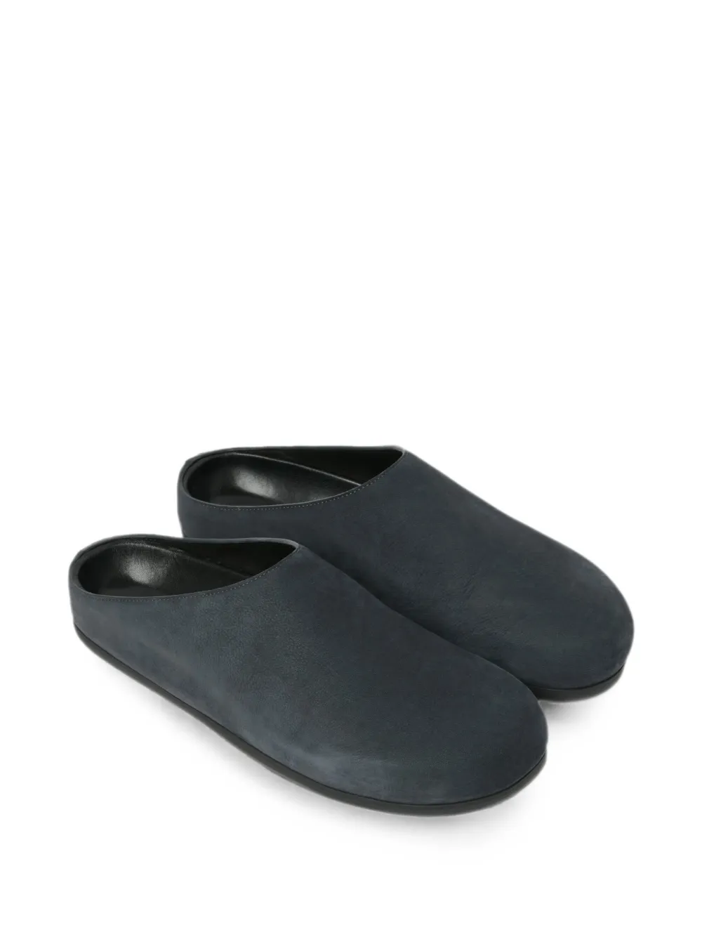 Studio Nicholson Wearing leather clogs Blauw