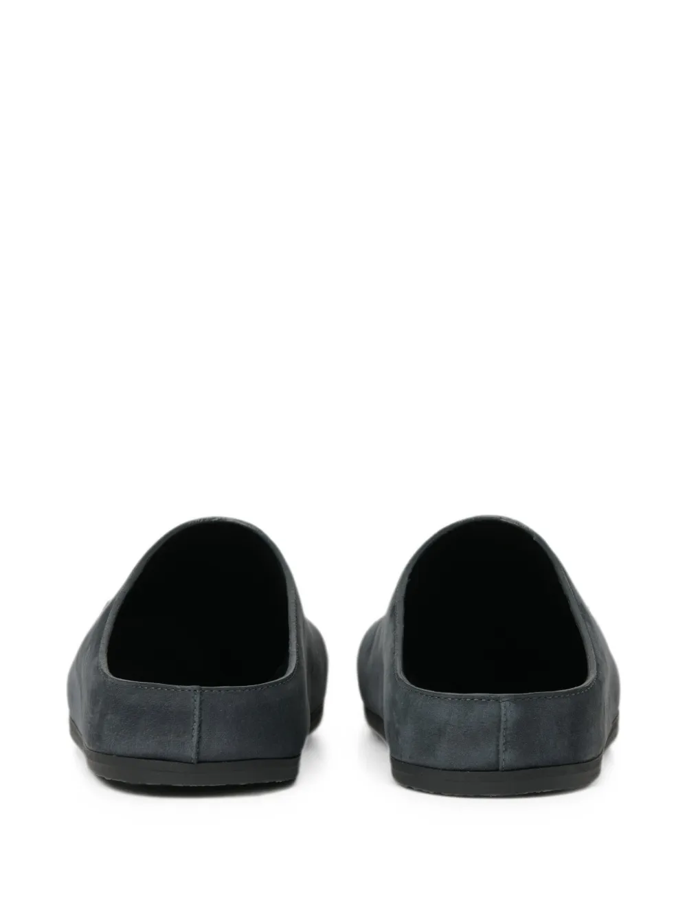 Studio Nicholson Wearing leather clogs Blauw