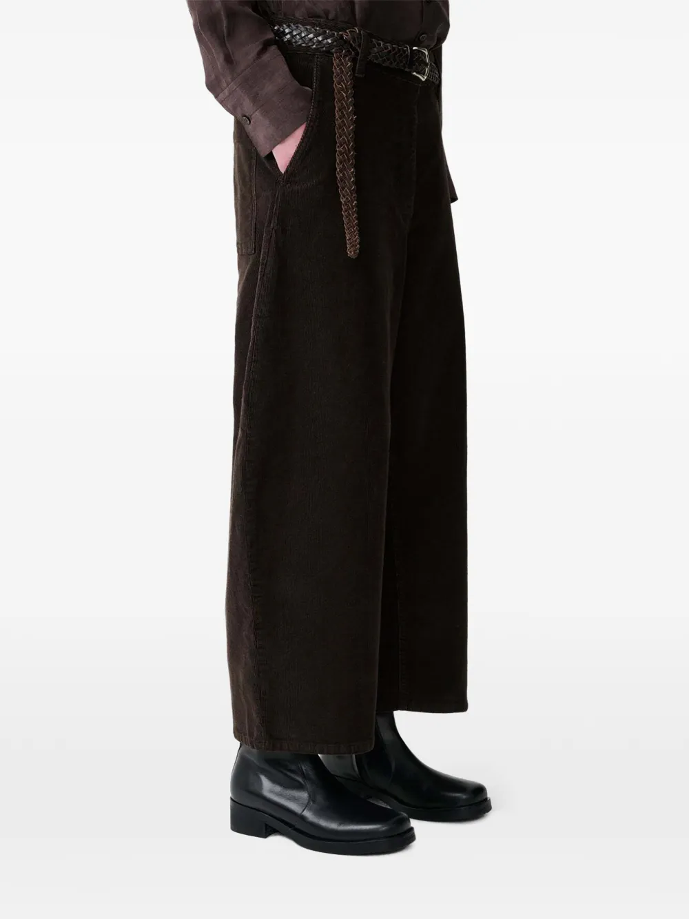 Studio Nicholson Chalco corduroy wide-leg trousers Bruin