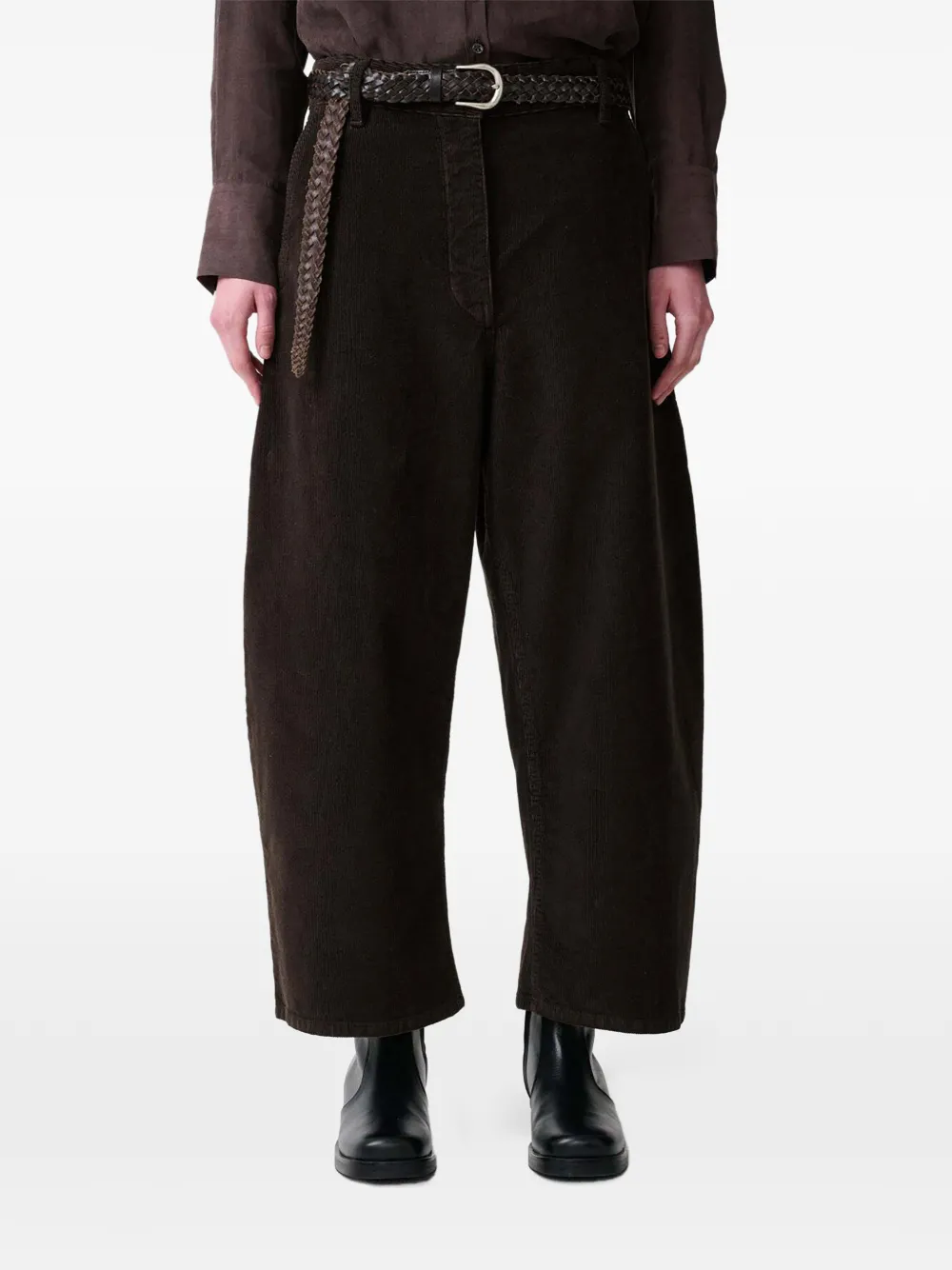 Studio Nicholson Chalco corduroy wide-leg trousers Bruin