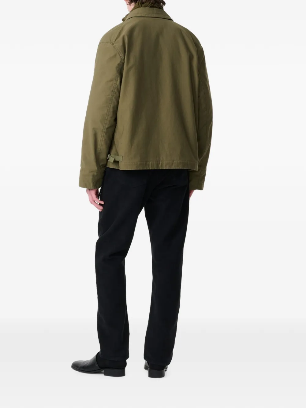 Studio Nicholson Linton Military-inspired Jacket in Green, view 4