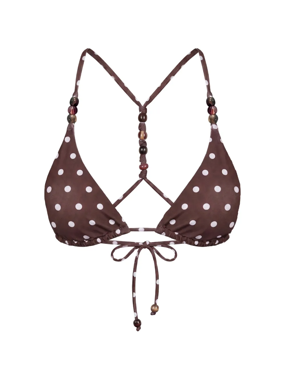 Nicholas Rita Racerback Bikini Top In Brown