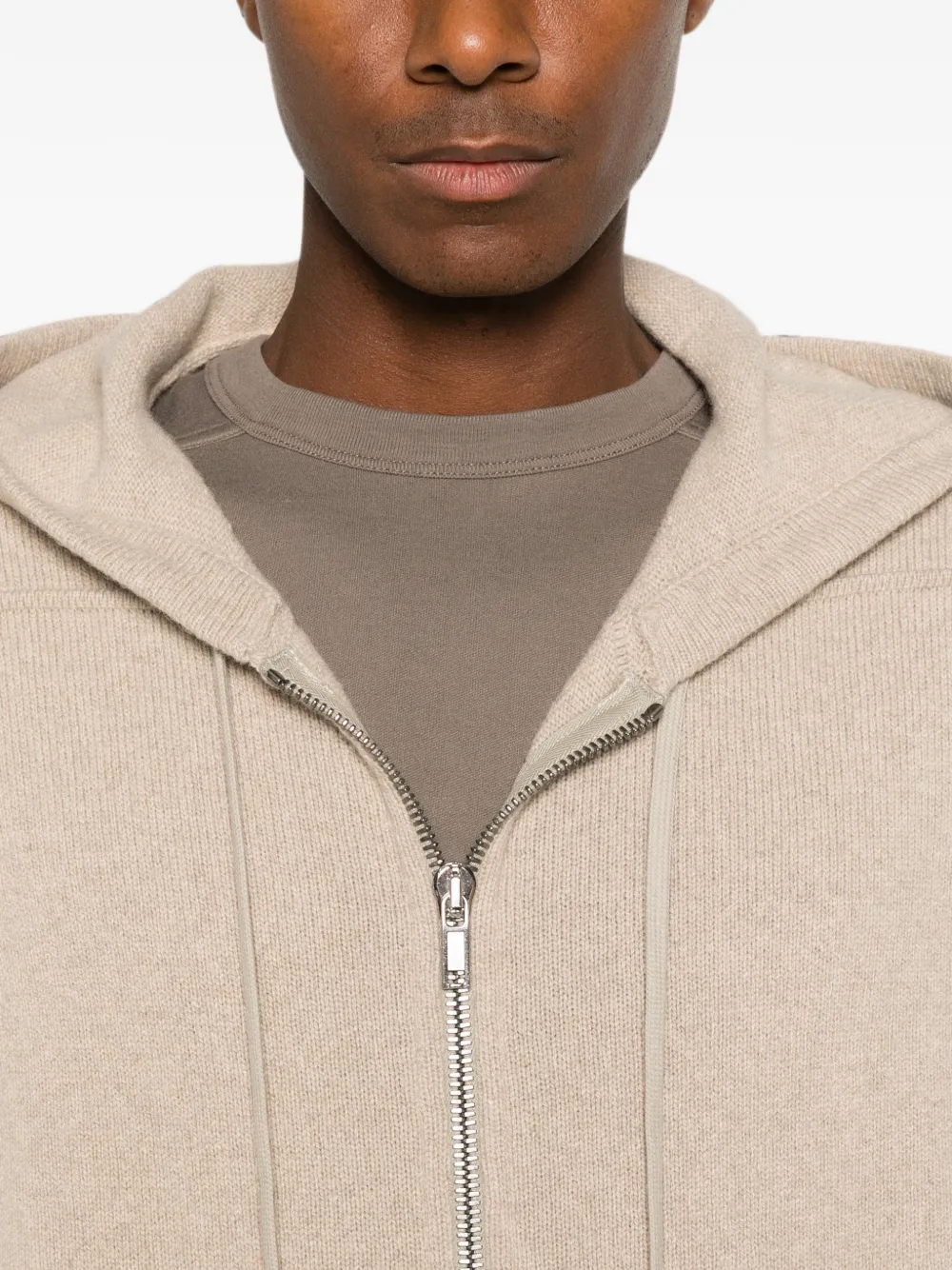 Rick Owens Hoodie met rits Beige