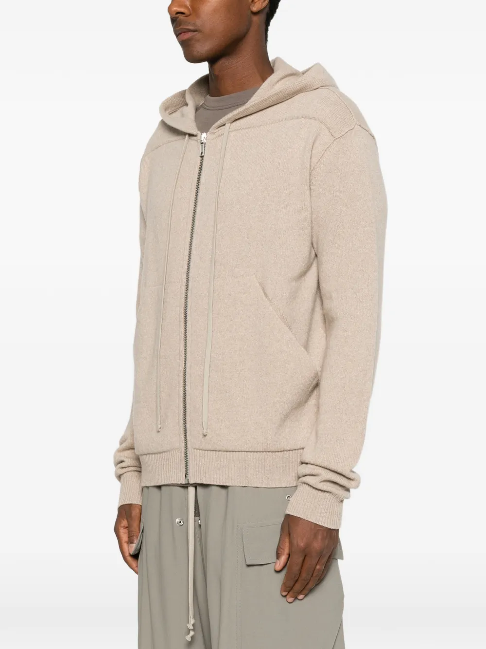 Rick Owens Hoodie met rits Beige