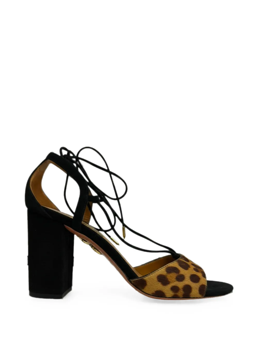 Aquazzura Austin lace-up sandals - Nero