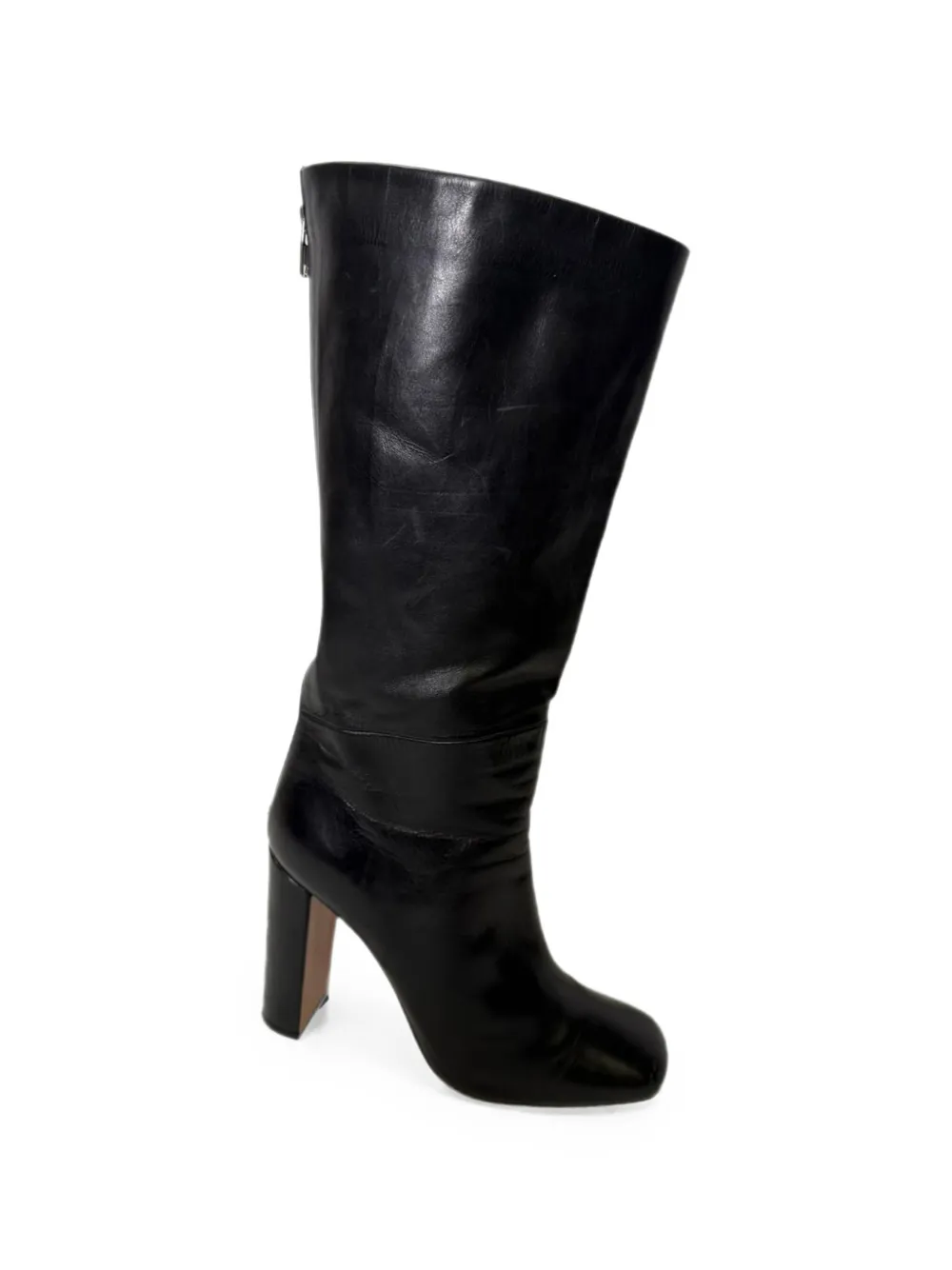 Celine Pre-Owned square-toe riding boots - Black