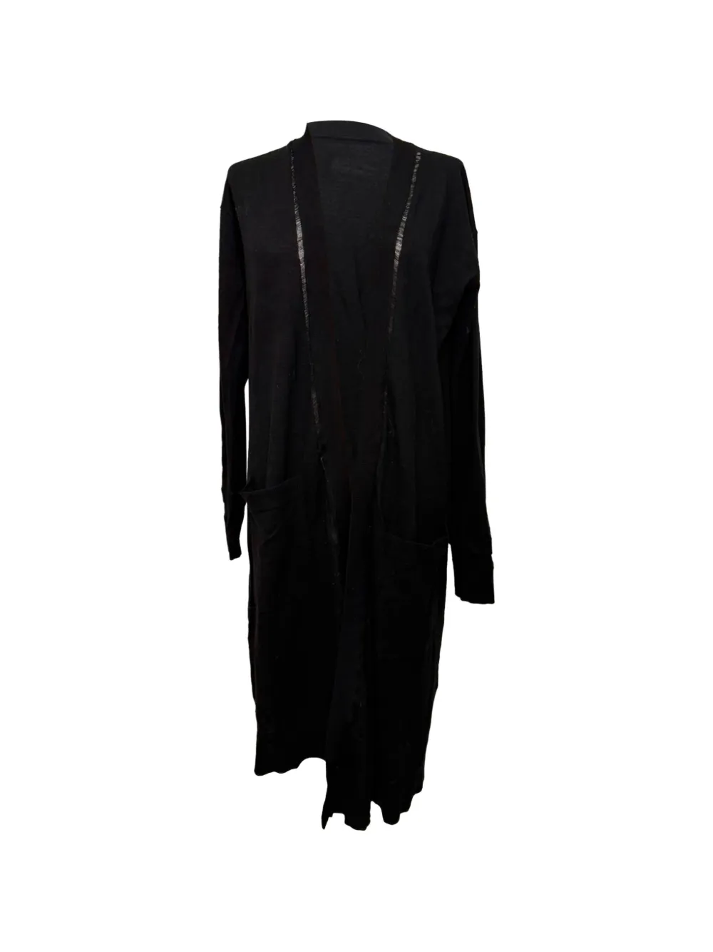 Pre-owned Zadig & Voltaire Romy Open-front Cardigan In Black