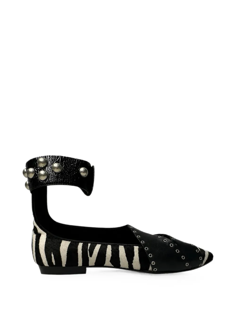 Isabel Marant Vintage Linzy Ballerinas mit Ösen - Schwarz