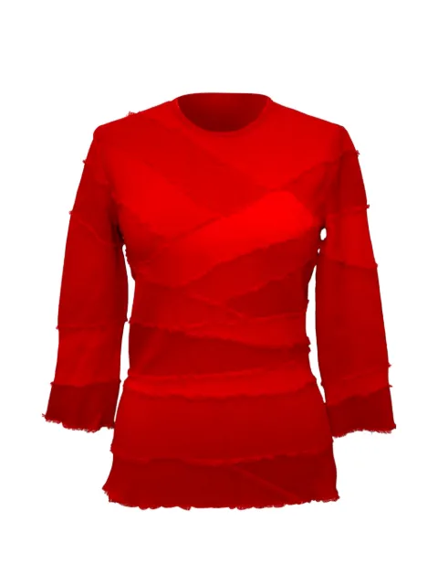 Alexander McQueen Pre-Owned patchwork accent top