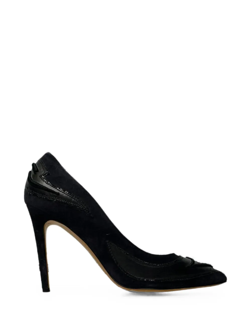 Isabel Marant Vintage pointed-toe suede pumps - Schwarz
