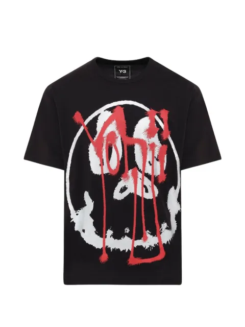 Y-3 camiseta con motivo de calavera