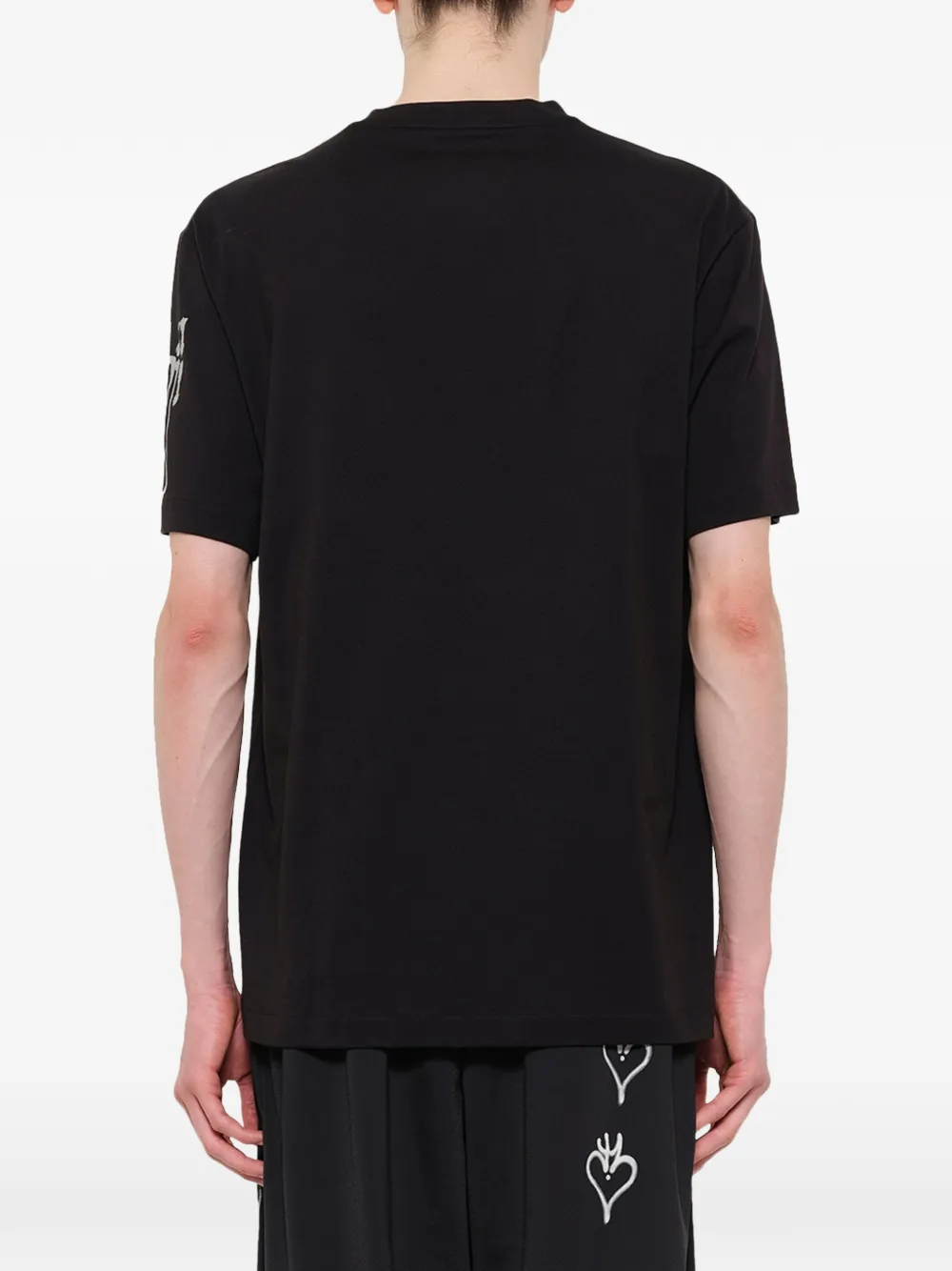 Y-3 T-shirt met grafische print Zwart