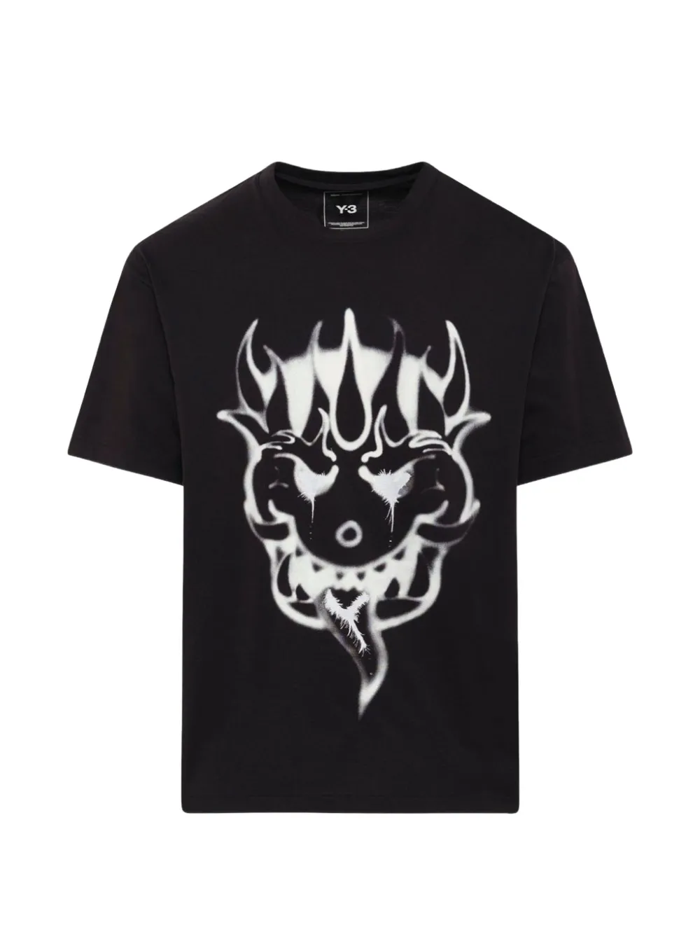 Y-3 Yaksha T-shirt met grafische print Zwart