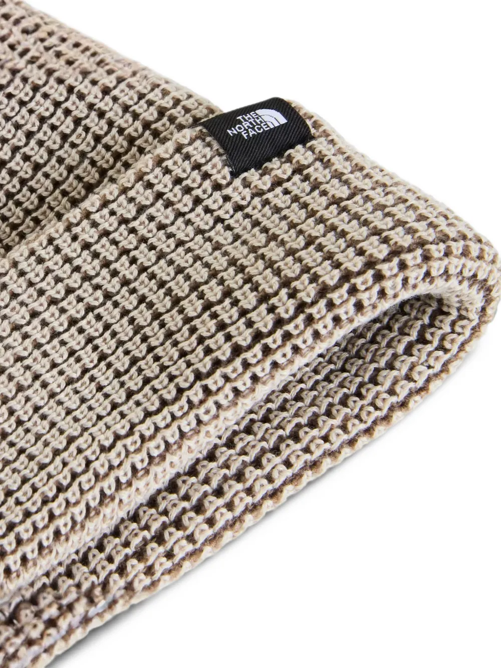 The North Face TNF™ Fisherma logo-patch beanie hat Beige