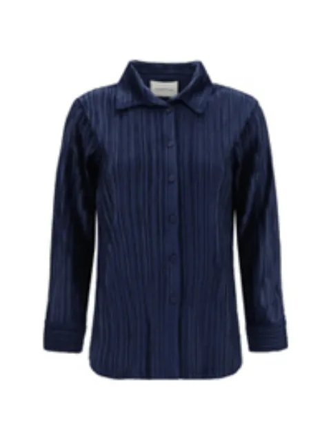 Gongdid Design camisa con efecto plisado