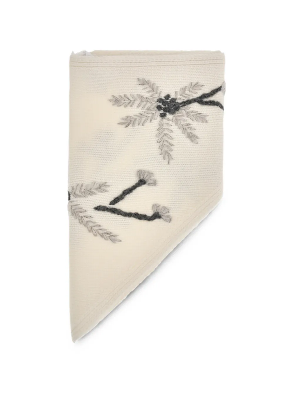 P.A.R.O.S.H. Wallaby floral-knit scarf - Toni neutri