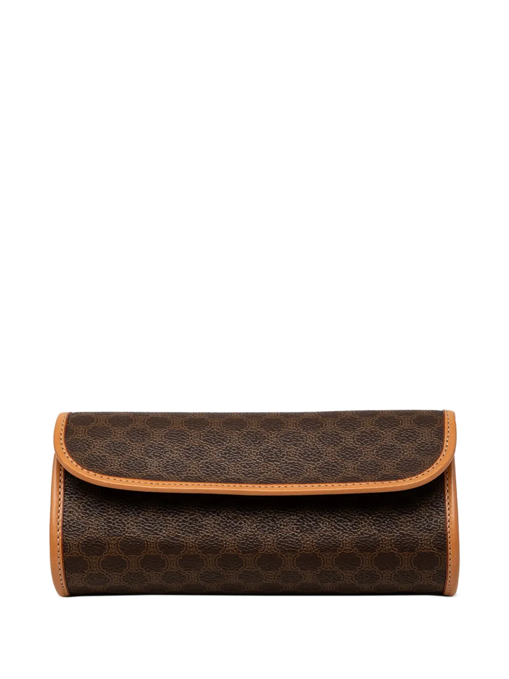 Celine Pre-Owned 20th Century Macadam Coated Canvas clutch bag - Brown