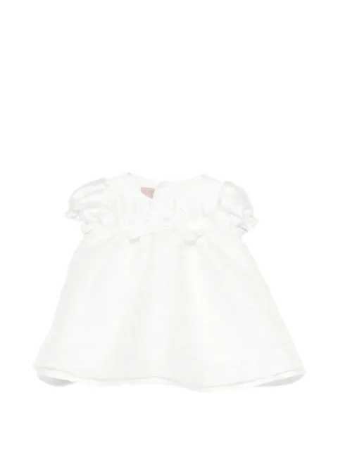 La Stupenderia vestido con bordado floral y lazo