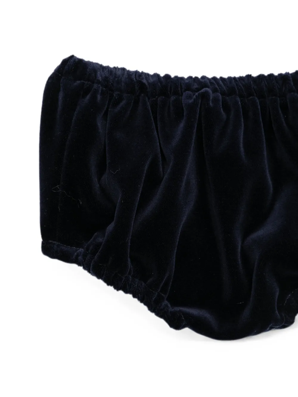 La Stupenderia Fluwelen jurk met strik-detail Blauw